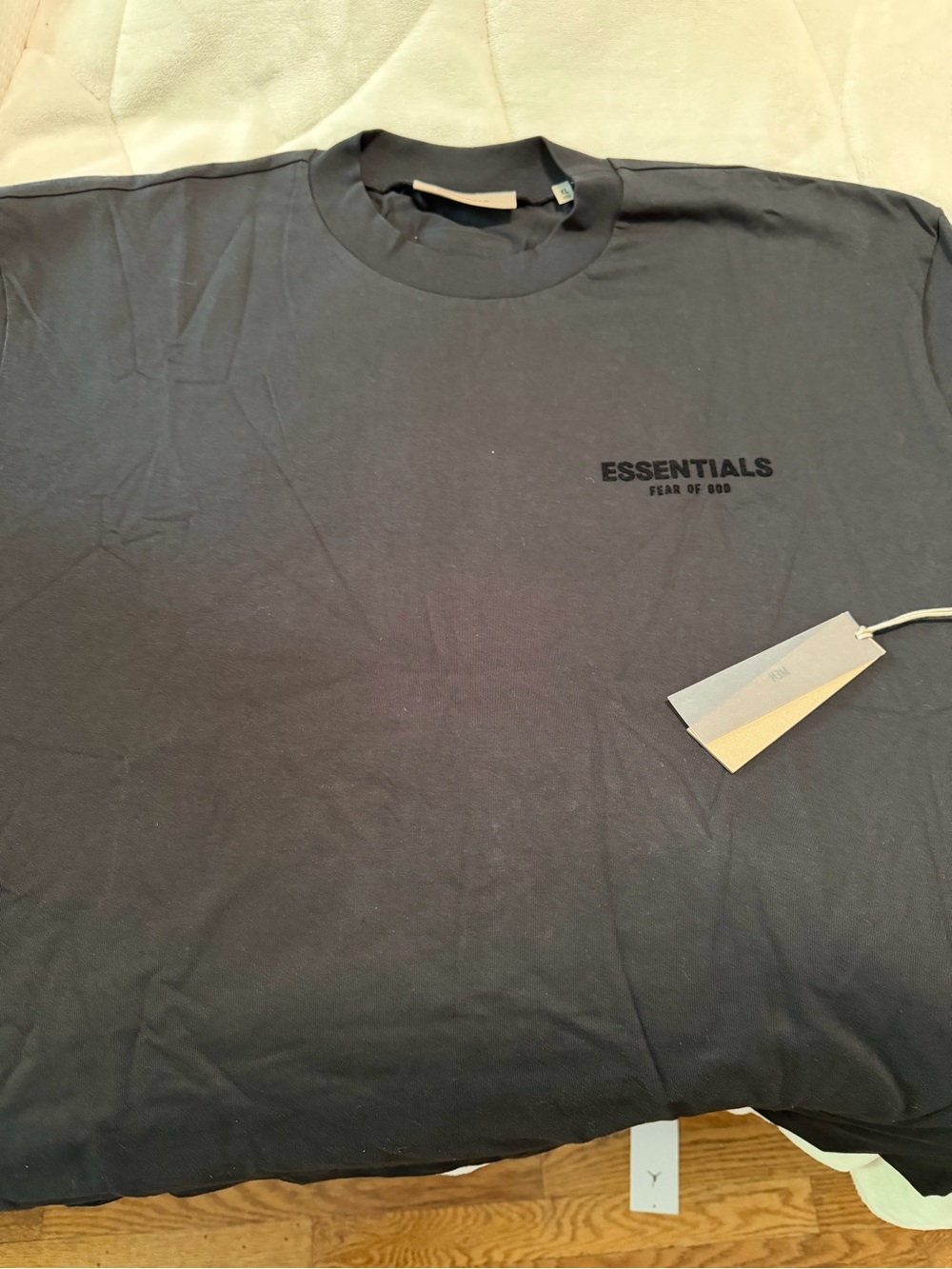 Essentials Men's Black Short Sleeve Logo Tee